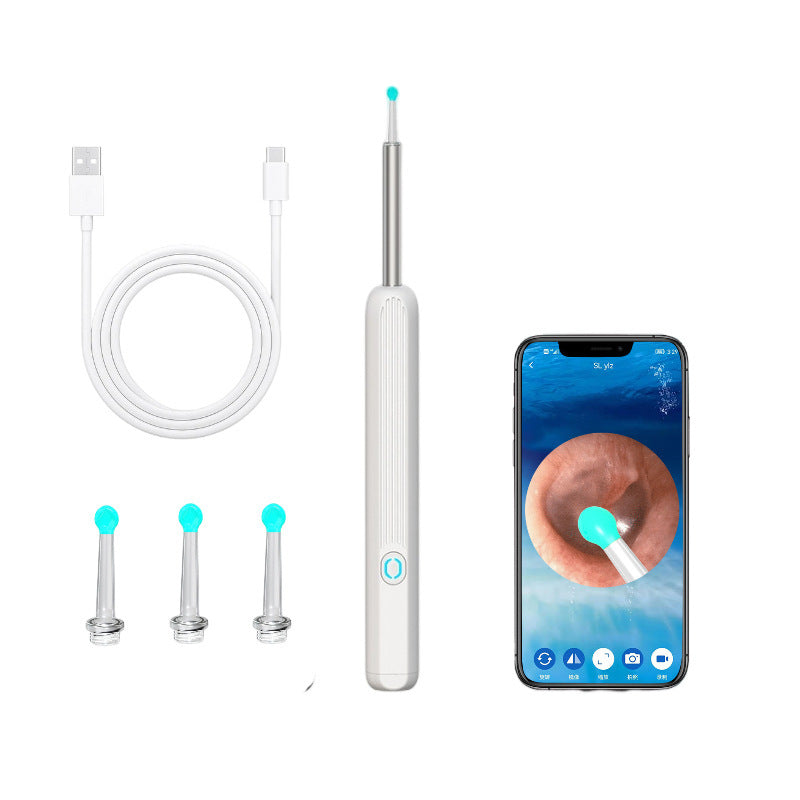 Wireless Smart HD Endoscope Luminous Ear Pick Ear Picking Tools - Steellady