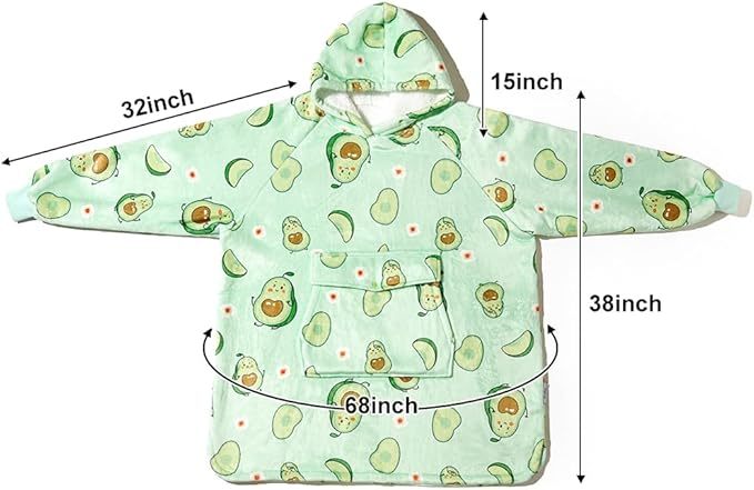 Krifey Wearable Blanket Hoodie, Oversized Sherpa Hooded As Birthday Gifts For Mom Women Girlfriend Men, Cozy Sweatshirt With Giant Pocket - Steellady