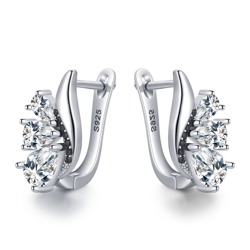 Classic Wings Shape Women's Drop-shaped Zircon - Steellady