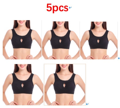 Cotton Anti-expansion Anti-Sag Gathering Adjustment Sports Bra - Steellady