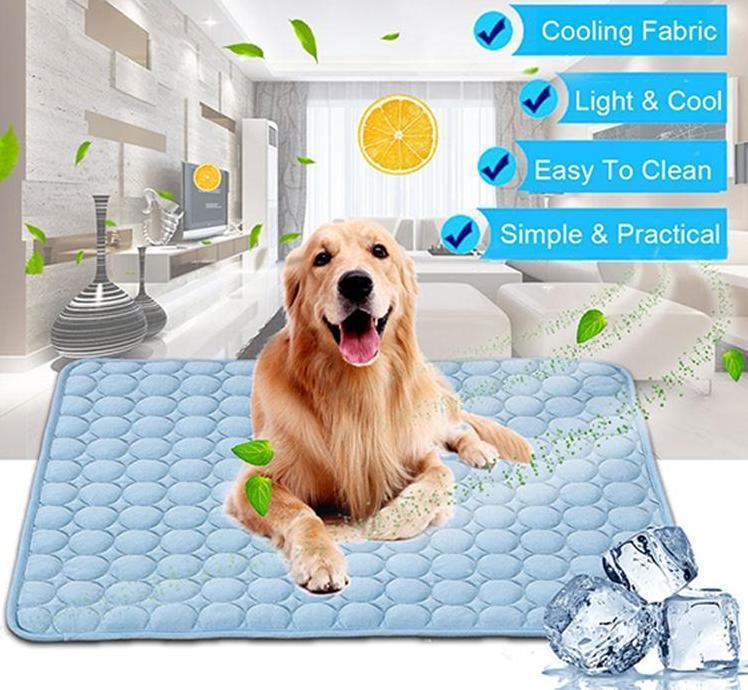 Pet Dog Cat Ice Silk Cold Nest Pad For Cooling In Summer - Steellady