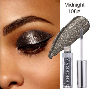 PHOERA Magnificent Metals Glitter and Glow Liquid Eyeshadow 12 Colors - Steellady