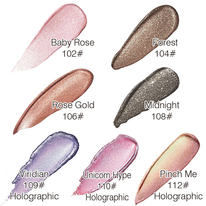 PHOERA Magnificent Metals Glitter and Glow Liquid Eyeshadow 12 Colors - Steellady