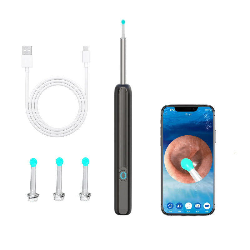 Wireless Smart HD Endoscope Luminous Ear Pick Ear Picking Tools - Steellady