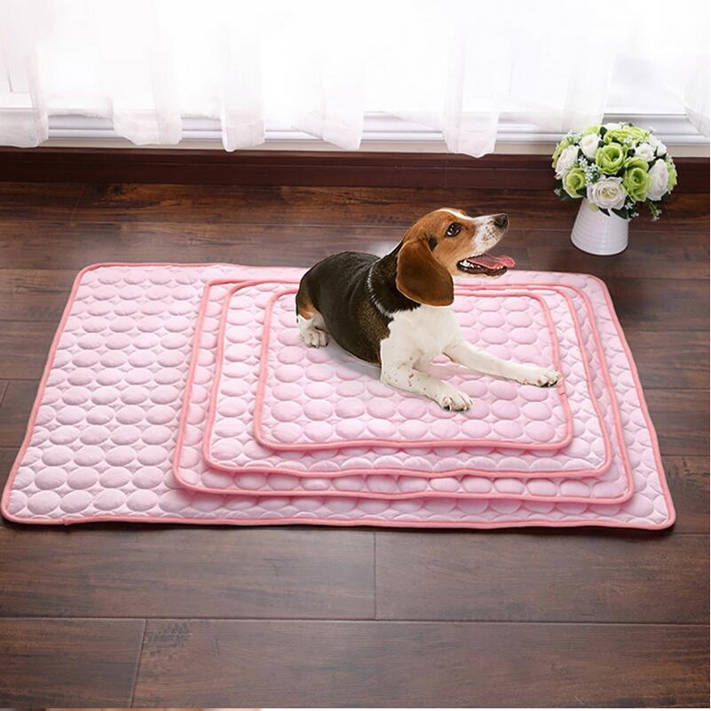 Pet Dog Cat Ice Silk Cold Nest Pad For Cooling In Summer - Steellady