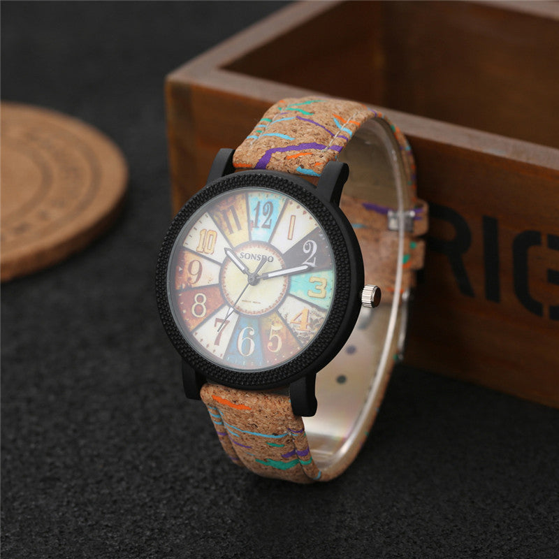 Casual Vintage Leather Women Quartz Wrist Watch Gift Clock - Steellady