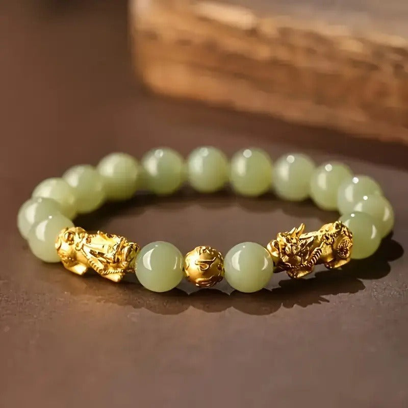 The Gold Pixiu Bracelet Is Suitable For Those Who Pursue Traditional Auspicious Meanings And Like To Wear Jewelry To Show Their Unique Style - Steellady