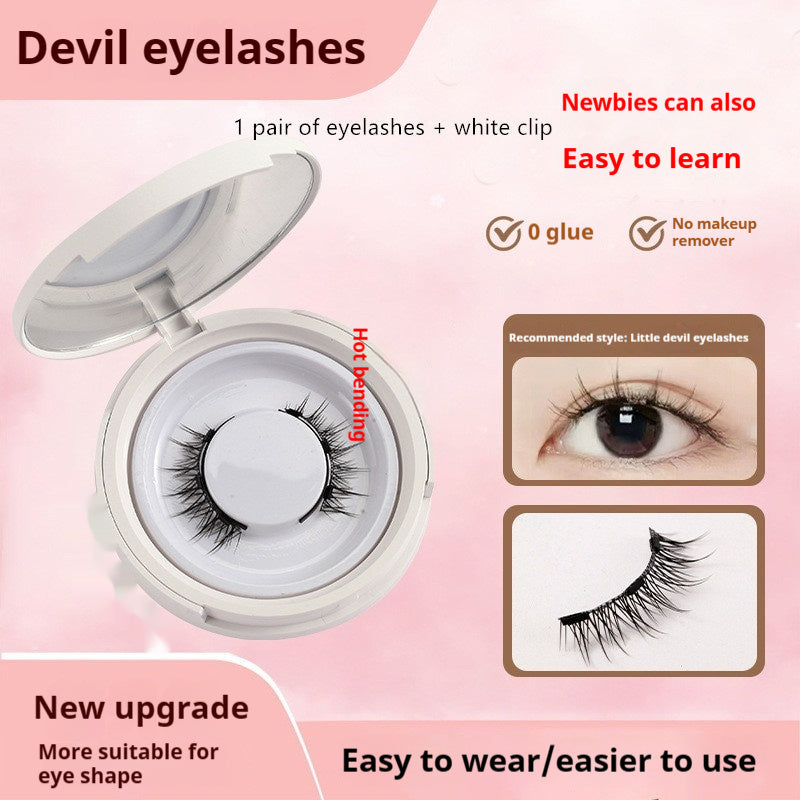 Magnetic Suction False Eyelashes Little Devil Supernatural Magnet Suit - Steellady