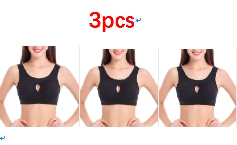 Cotton Anti-expansion Anti-Sag Gathering Adjustment Sports Bra - Steellady