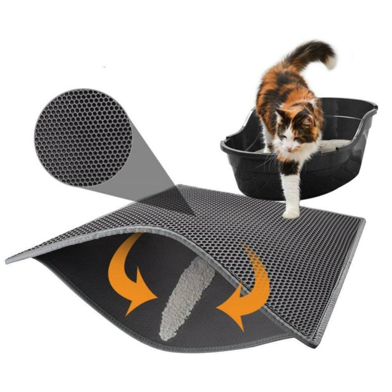 Cat Litter Pad Honeycomb Cat Pad Waterproof Urine Proof Pad Pet Supplies - Steellady