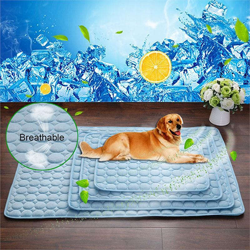 Pet Dog Cat Ice Silk Cold Nest Pad For Cooling In Summer - Steellady