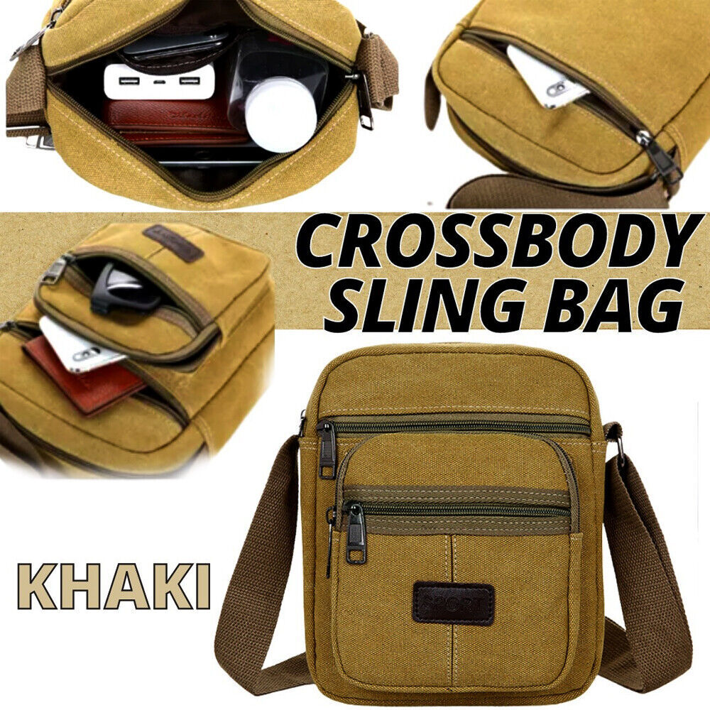 Crossbody Bag Canvas Bags Casual Shoulder Satchel Handbag Pouch Messenger Unisex - Steellady