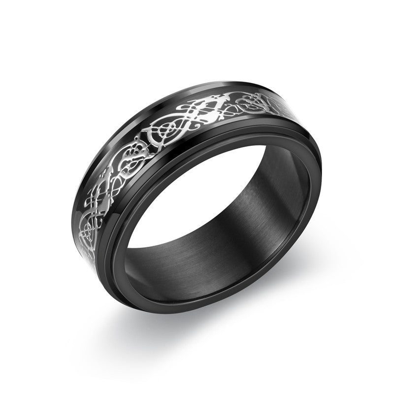 Personality Ring Titanium Steel Hip Hop Simplicity - Steellady