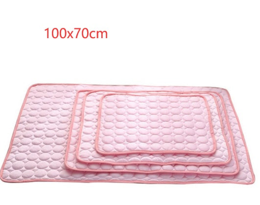 Pet Dog Cat Ice Silk Cold Nest Pad For Cooling In Summer - Steellady