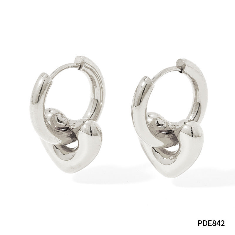 XINGX Earrings Stainless Steel Glossy Earrings - Steellady