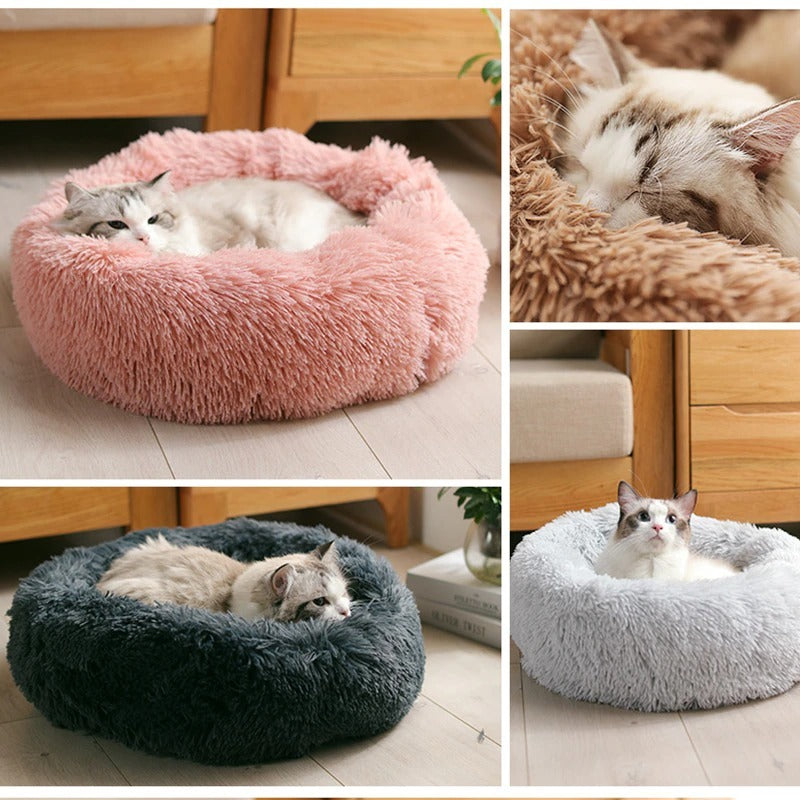 Dog Bed Super Soft Washable Long Plush Pet Kennel Deep Sleep Dog House Velvet Mats Sofa For Dog Basket Pet Cat Bed - Steellady