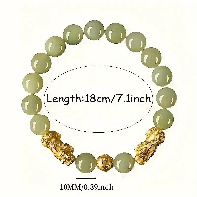 The Gold Pixiu Bracelet Is Suitable For Those Who Pursue Traditional Auspicious Meanings And Like To Wear Jewelry To Show Their Unique Style - Steellady