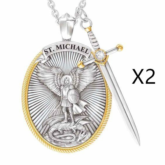 Protection Shield Western Mythology Faith Necklace - Steellady