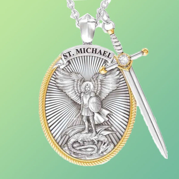 Protection Shield Western Mythology Faith Necklace - Steellady