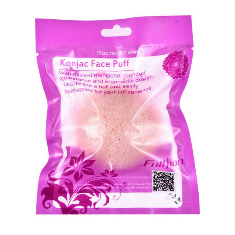 Natural Round Shap Konjac Sponge Face Cleaning Sponge - Steellady