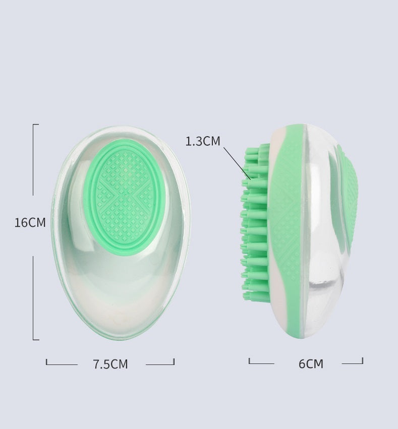 Dog Cat Bath Brush 2-in-1 Pet SPA Massage Comb Soft Silicone Pets Shower Hair Grooming Cmob Dog Cleaning Tool Pet Products - Steellady