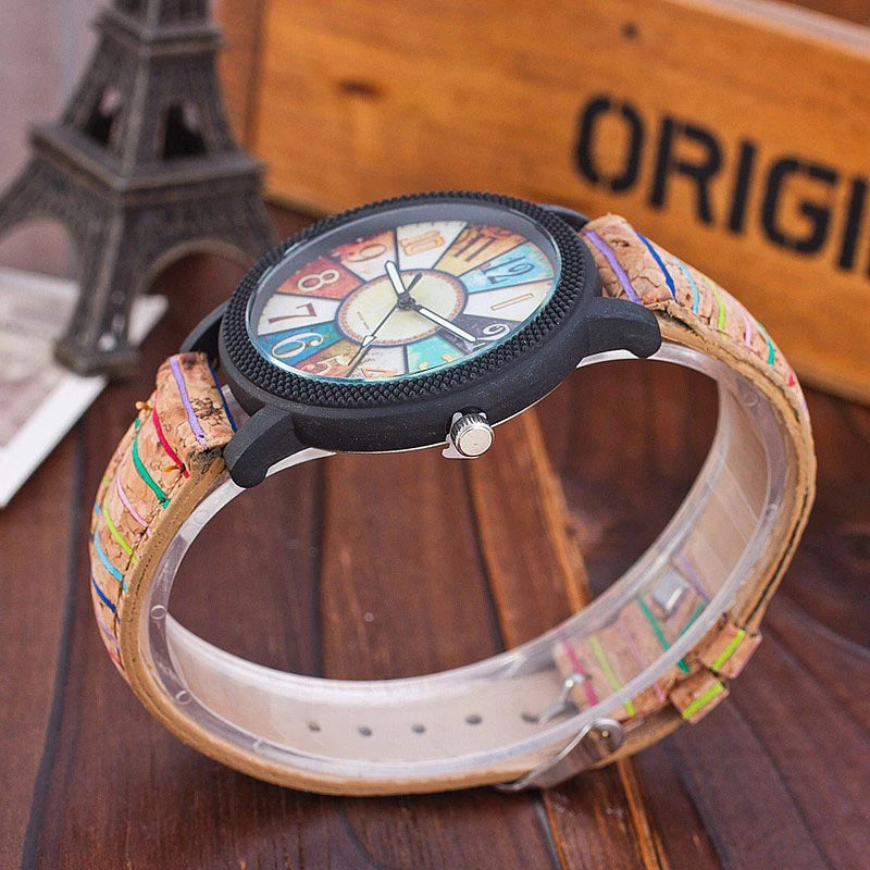 Casual Vintage Leather Women Quartz Wrist Watch Gift Clock - Steellady