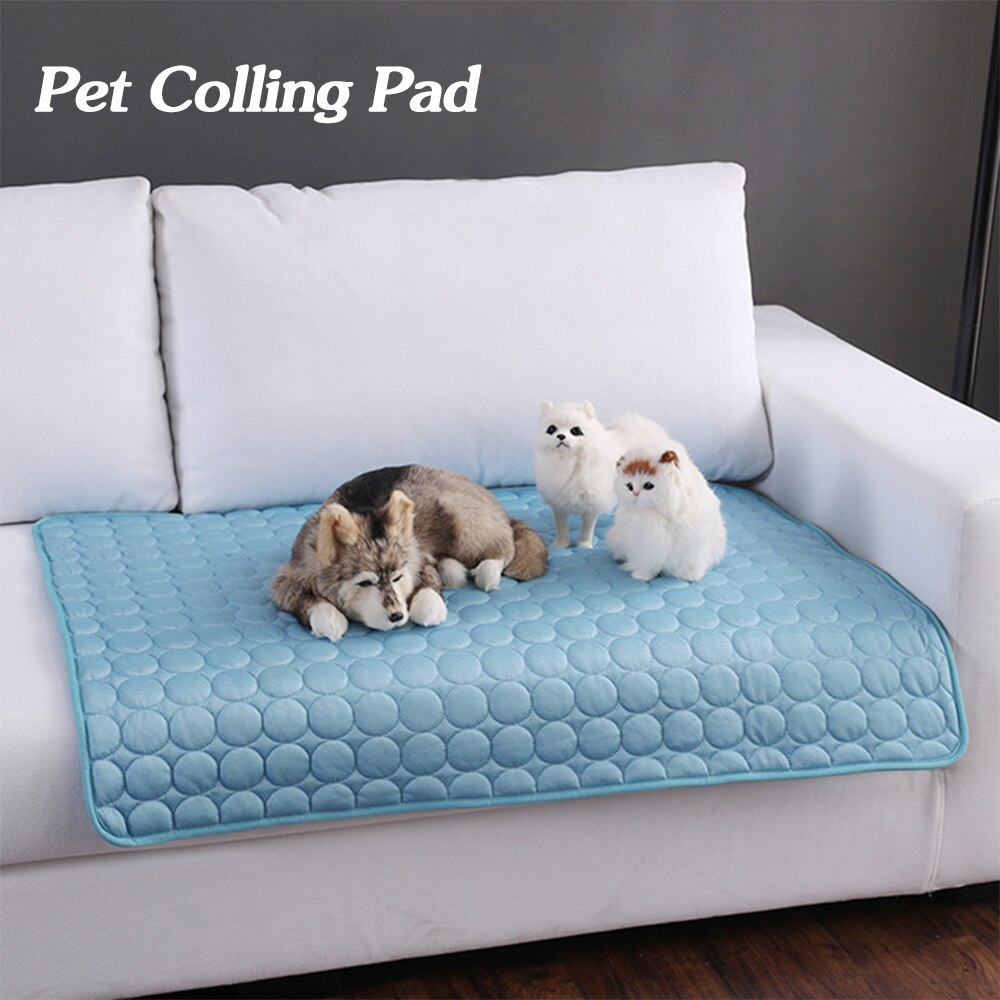 Pet Dog Cat Ice Silk Cold Nest Pad For Cooling In Summer - Steellady