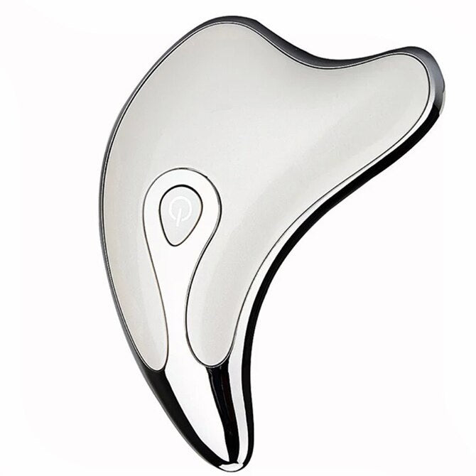 Gua Sha Scraper Facial Massager Face Lifting Slimming LED Light Microcurrent Skin Rejuvenation Electric Body Gouache Massage - Steellady