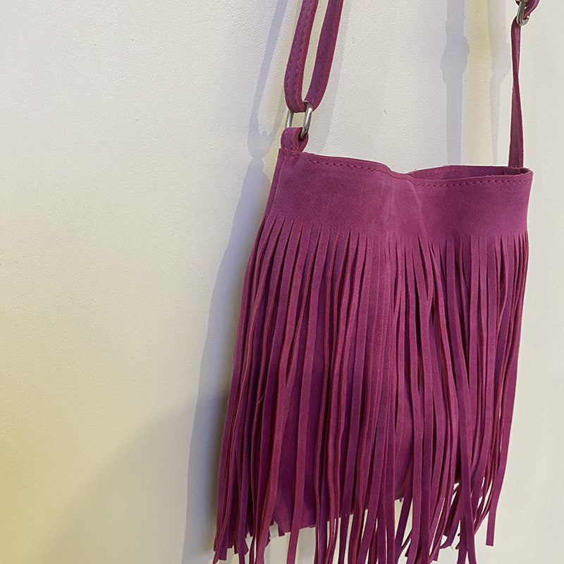 Artistic Tassel Simple And Popular Shoulder Bag - Steellady