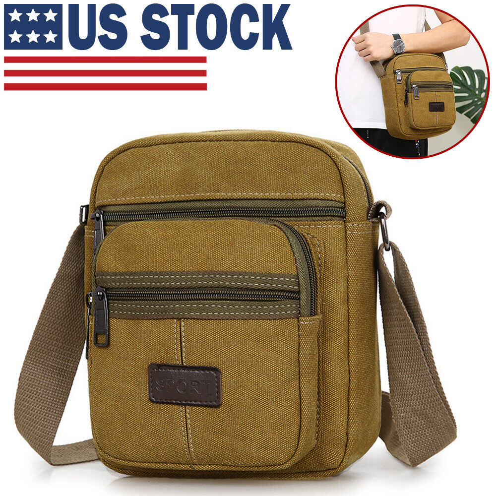 Crossbody Bag Canvas Bags Casual Shoulder Satchel Handbag Pouch Messenger Unisex - Steellady