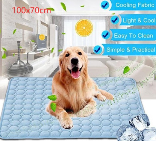 Pet Dog Cat Ice Silk Cold Nest Pad For Cooling In Summer - Steellady