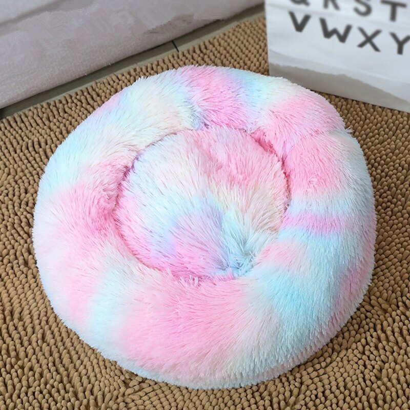 Dog Bed Super Soft Washable Long Plush Pet Kennel Deep Sleep Dog House Velvet Mats Sofa For Dog Basket Pet Cat Bed - Steellady