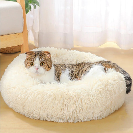 Dog Bed Super Soft Washable Long Plush Pet Kennel Deep Sleep Dog House Velvet Mats Sofa For Dog Basket Pet Cat Bed - Steellady