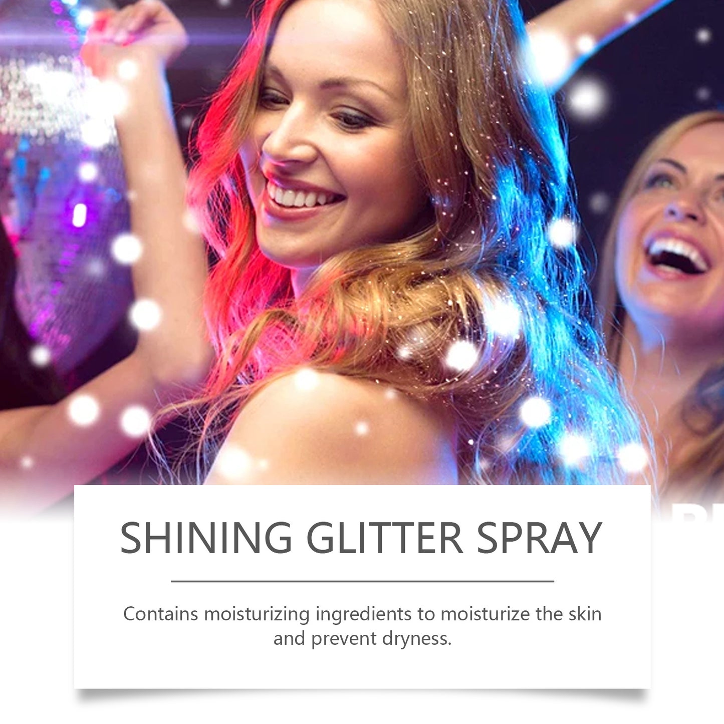 Eelhoe Stage Makeup Glitter Spray Facial Clavicle Brightening Glitter Natural Stereoscopic Long-Lasting Highlighter Spray - Steellady