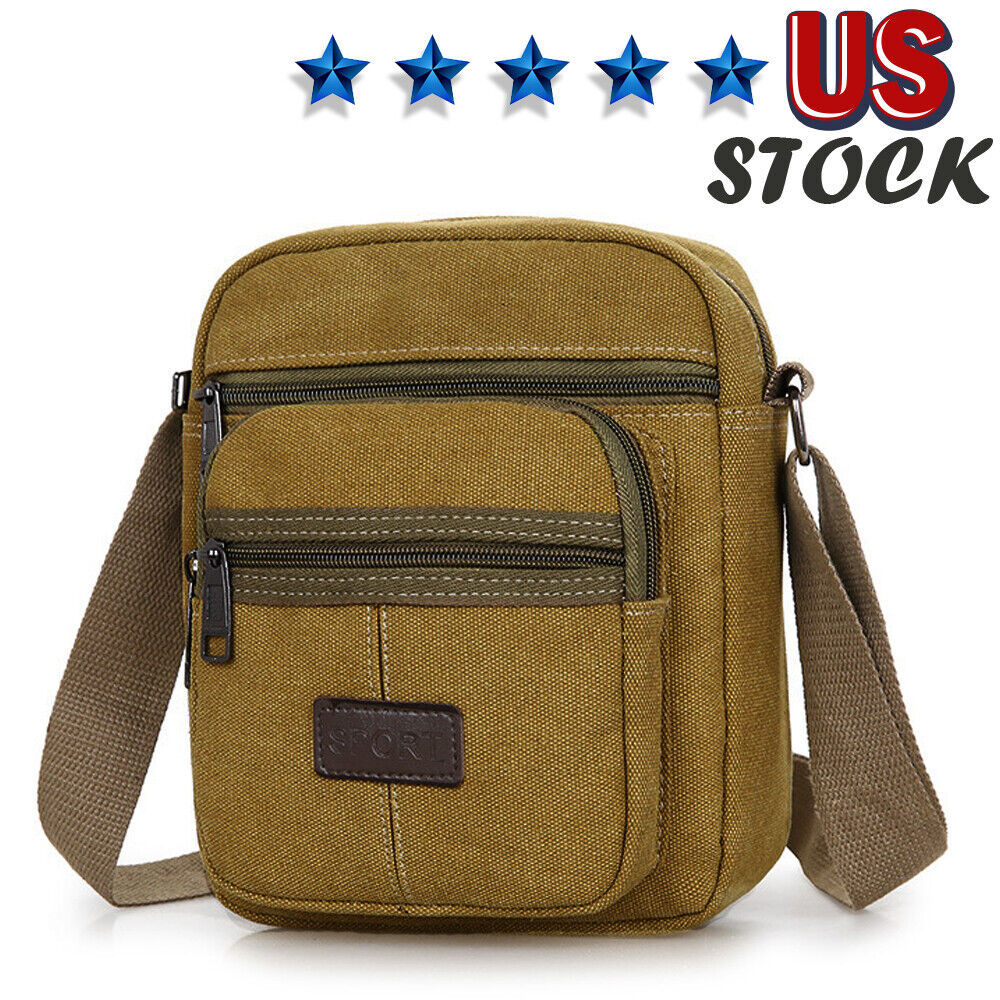 Crossbody Bag Canvas Bags Casual Shoulder Satchel Handbag Pouch Messenger Unisex - Steellady