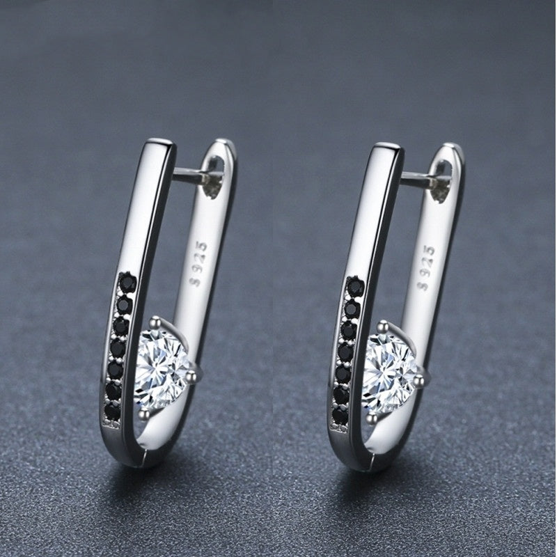 Simple All-matching Graceful Design U-shaped Earrings - Steellady