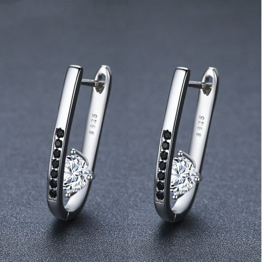 Simple All-matching Graceful Design U-shaped Earrings - Steellady