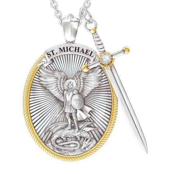 Protection Shield Western Mythology Faith Necklace - Steellady