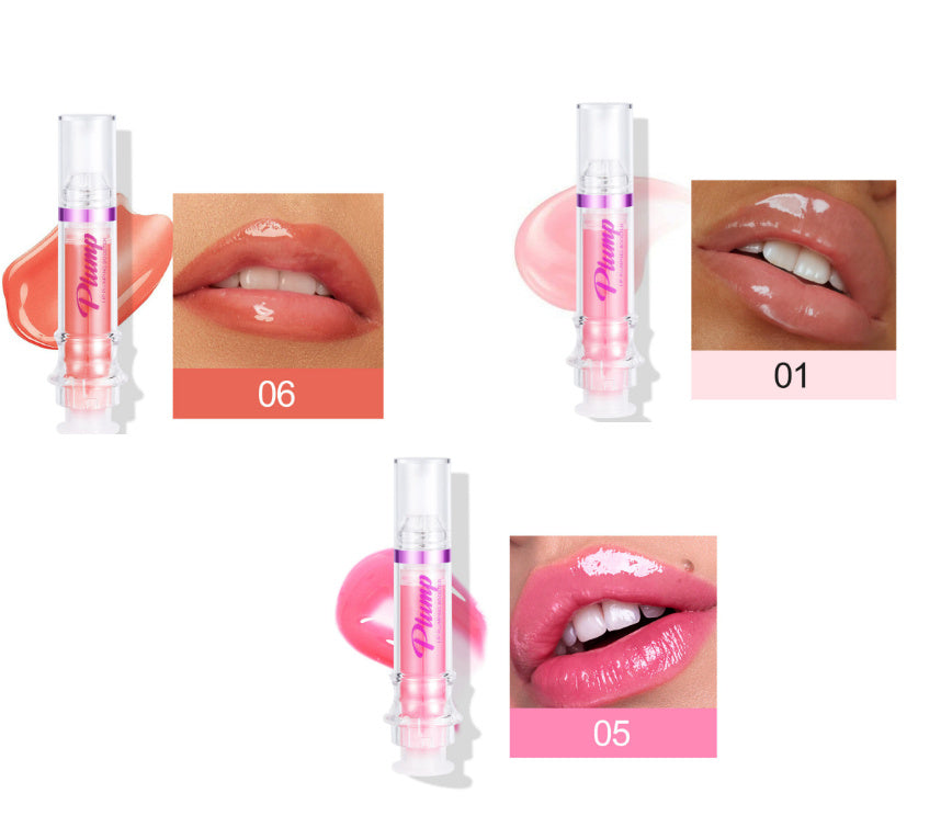 New Tube Lip Rich Lip Color Slightly Spicy Lip Honey Lip Glass Mirror Face Lip Mirror Liquid Lipstick - Steellady