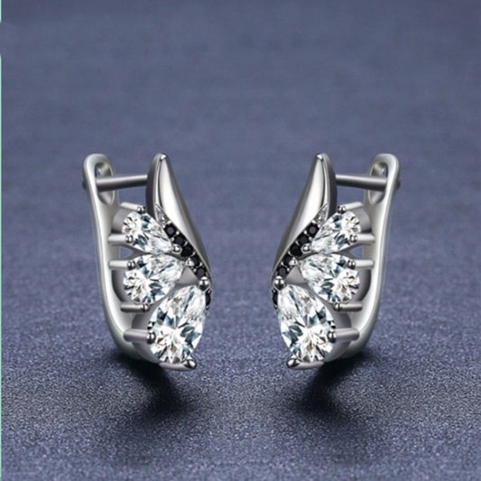 Classic Wings Shape Women's Drop-shaped Zircon - Steellady