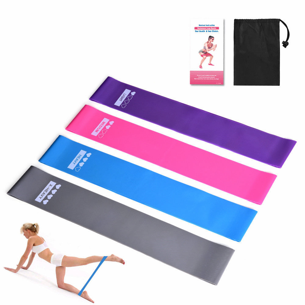 Resistance Bands Sealing Elastic Booty Sport Bodybuilding Rubber Band For Fitness Gym Leagues Equipment Sports Mini Yoga - Steellady