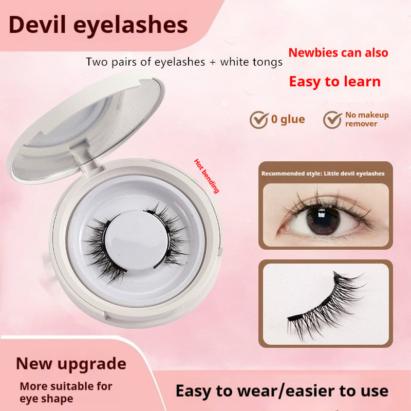 Magnetic Suction False Eyelashes Little Devil Supernatural Magnet Suit - Steellady