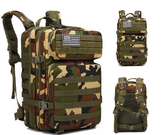 Outdoor Mountaineering Bag Tactical Leisure Bag Army Fan Travel Computer Bag Individual Soldier Package - Steellady