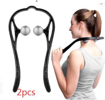 Plastic Pressure Point Therapy Neck Massageador Massagem Relieve Hand Roller Neck Massager For Neck Shoulder Trigger Point - Steellady