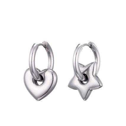 XINGX Earrings Stainless Steel Glossy Earrings - Steellady