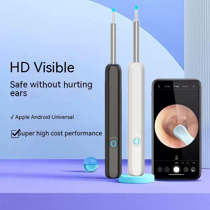 Wireless Smart HD Endoscope Luminous Ear Pick Ear Picking Tools - Steellady