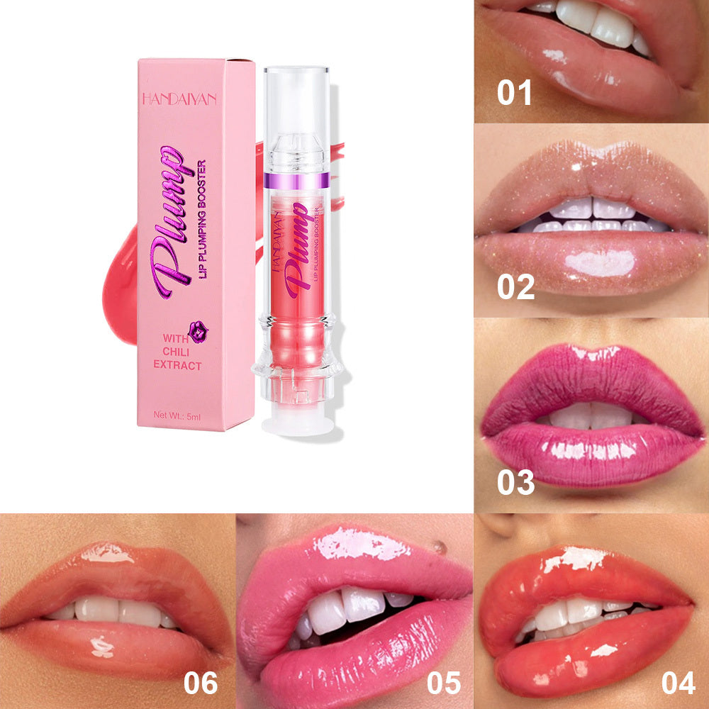 New Tube Lip Rich Lip Color Slightly Spicy Lip Honey Lip Glass Mirror Face Lip Mirror Liquid Lipstick - Steellady