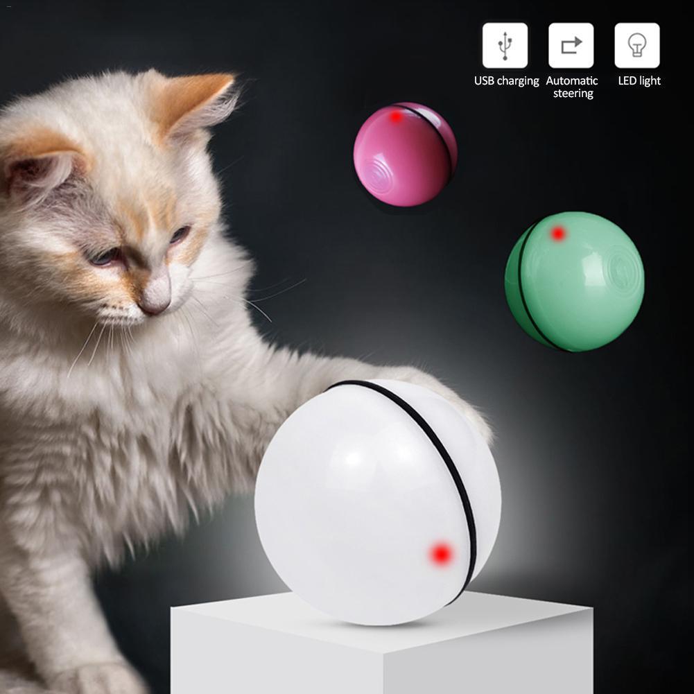 LED Laser Electronic Rolling Pet Funny Cat Toy Ball - Steellady