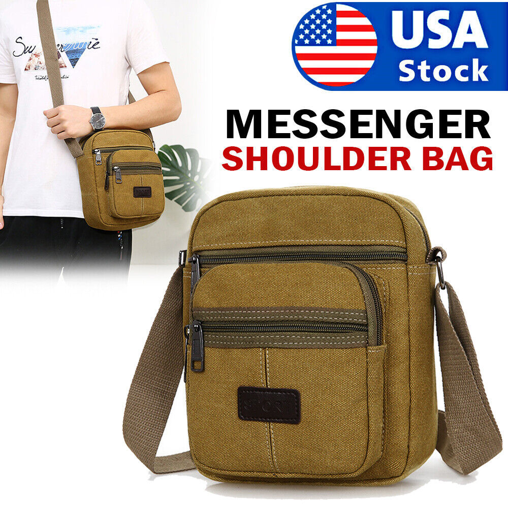 Crossbody Bag Canvas Bags Casual Shoulder Satchel Handbag Pouch Messenger Unisex - Steellady