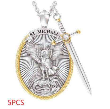 Protection Shield Western Mythology Faith Necklace - Steellady